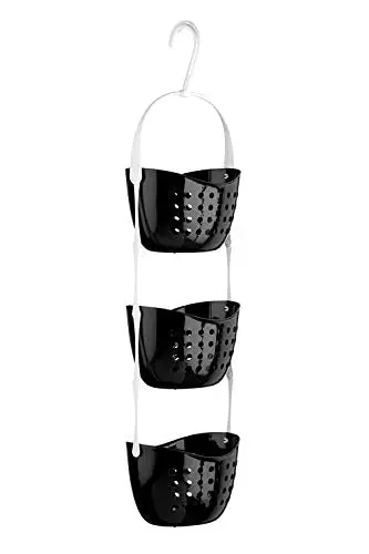 Kav 3-Tier Hanging Shower Caddy – Durable Pp Storage Baskets For Bath Essentials 1