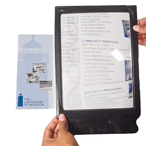 Kav 3X Full-Sheet Magnifying Glass – 305 X 195 Mm Handheld Rectangular Lens For Reading & Low-Vision Support 1