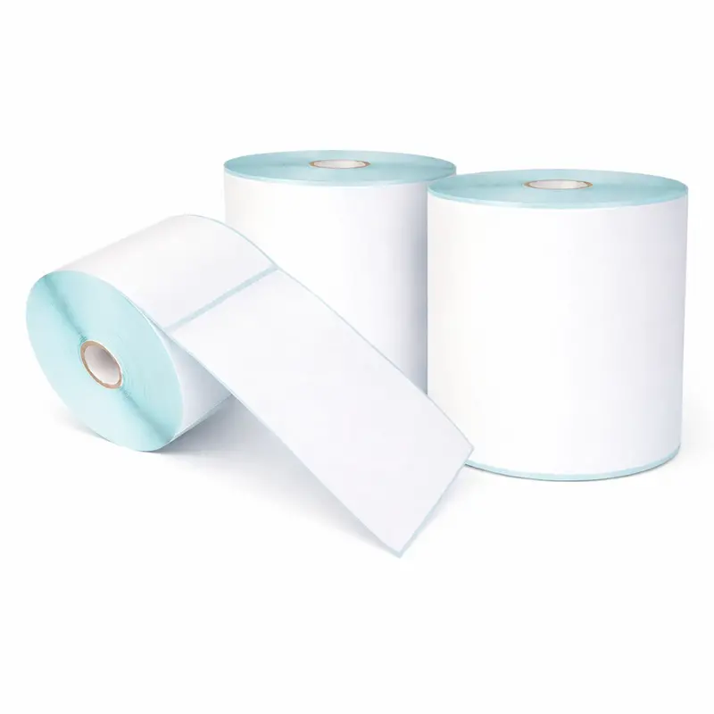 Kav 4×6 Inch Direct Thermal Shipping Labels (Fanfold) – Permanent Adhesive, Printer-Compatible For Amazon, Fedex, Royal Mail & Other Logistics Services 1