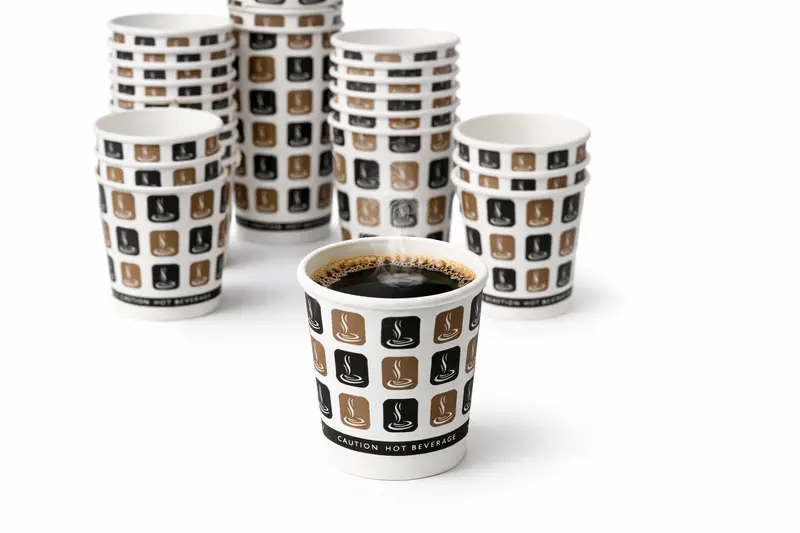 Kav 8 Oz Disposable Hot Beverage Cups (1000-Pack) – Food-Grade, Leak-Resistant Single-Wall Paper Cups For Coffee, Tea, Vending Machines & Events 1