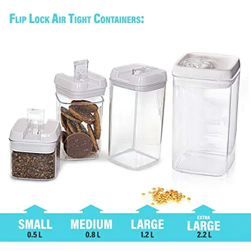 Kav Airtight Food Storage Set – Bpa-Free Containers (0.5L–2.2L) With Secure Lids For Freshness 1