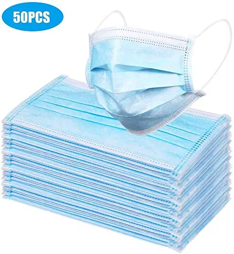 Kav Disposable 3-Ply Face Masks For Adults – Breathable Dust & Haze Protection For Commuting, Shopping & Outdoor Use 1
