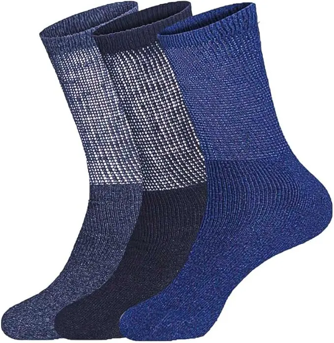 Kav Extra-Wide Diabetic Socks – Cotton-Rich Comfort Fit For Swollen Feet, Uk Sizes 7–11 (9-Pack, Multicolour) 1