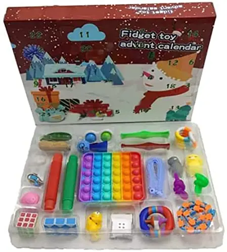 Kav Fidget Advent Calendar – 24-Day Sensory Toy Countdown For Christmas, Adhd & Autism Support 1
