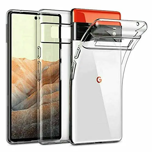 Kav Flexible Gel Tpu Case For Google Pixel 6 Pro – Slim, Non-Slip, Washable Transparent Cover 1