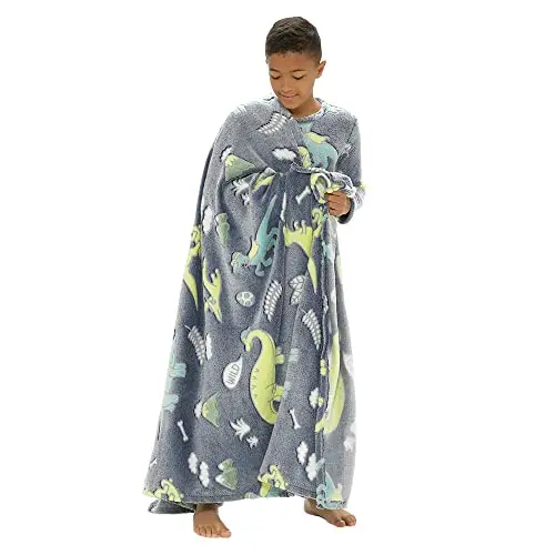 Kav Glow-In-The-Dark Fleece Baby Blanket – Soft All-Season Throw For Toddlers (127 X 152 Cm), Ideal For Birthdays & Holidays 1