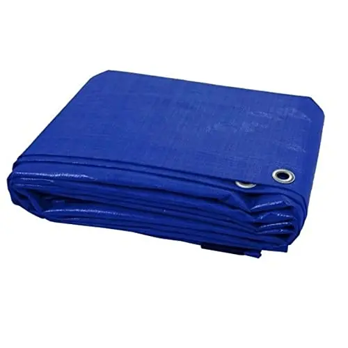 Kav Heavy-Duty Waterproof Tarpaulin – 130 Gsm Reinforced Ground Sheet (3.6 X 5.48 M) With Rust-Resistant Eyelets 1