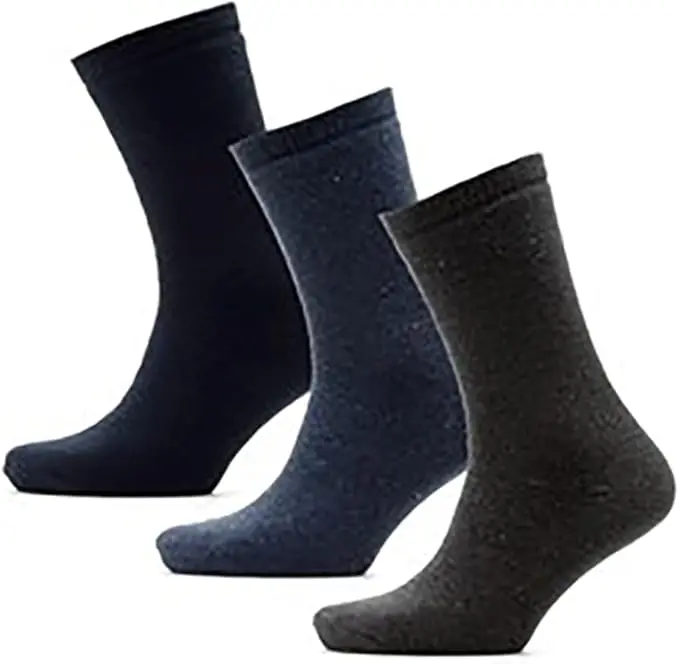 Kav Men’S Thermal Ankle Socks – Non-Slip Gripper Sole, Low-Cut Winter Slipper Socks (Assorted Colors, Uk 7–11) 1
