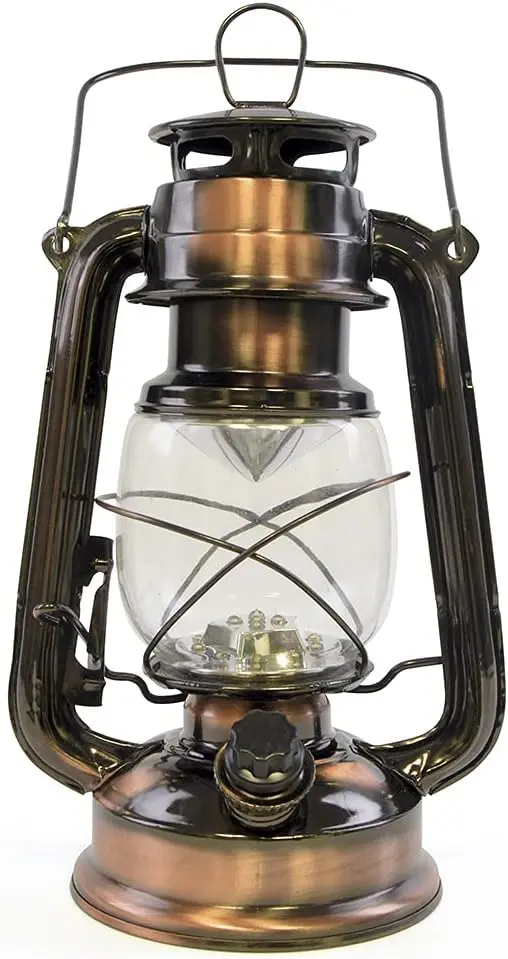 Kav Nebraska Weatherproof Led Storm Lamp – Copper-Finished Portable Light With Dimmable Brightness & Battery Power 1