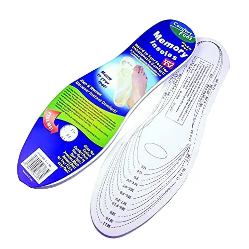 Kav Orthopaedic Memory Foam Insoles – Contouring Shoe Inserts For Walking, Running & Sports Comfort 1