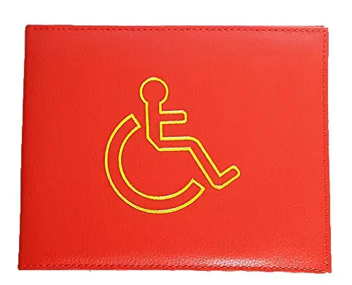 Kav Pu Leather Disabled Parking Badge Holder – Stylish, Protective Wallet With 10 Color Options 1