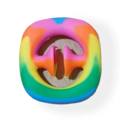 Kav Rainbow Push Pop Fidget Toy – Sensory Stress Relief Tool For Kids, Adults & Neurodiverse Users 1