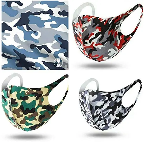 Kav Reusable Camouflage Dust Mask – Fashionable, Washable Outdoor Face Cover For Daily Use 1