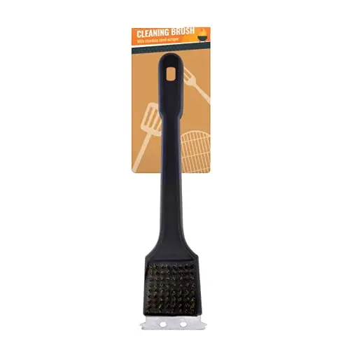 Kav Stainless Steel Charbroil Grill Brush – Heavy-Duty Wire Brush With Integrated Scraper For Ovens & Outdoor Grills 1