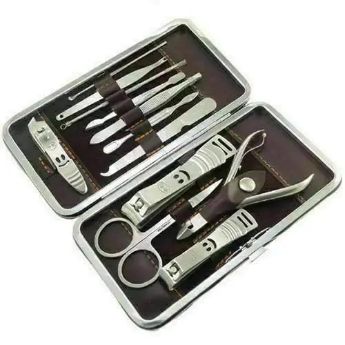 Kav Stainless Steel Nail Clipper Set – 12-Piece Manicure & Pedicure Kit For Men And Women 1
