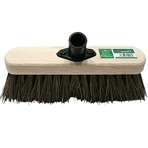 Kav Stiff Deck & Garden Scrub Brush Head – 12-Inch Heavy-Duty Replacement Broom Head 1