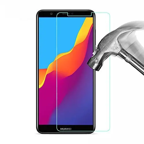 Kav Tempered Glass Screen Protector (3-Pack) For Huawei Y6 (2018) – 9H Hardness, Shatterproof, Bubble-Free Installation 1