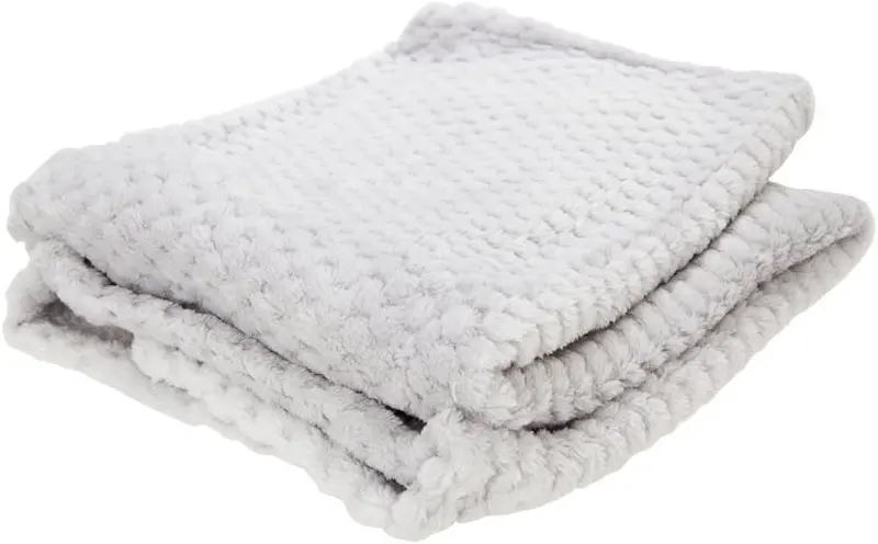 Kav Ultra-Soft Waffle-Knit Polyester Baby Blanket – Gender-Neutral Newborn Wrap For Infants & Toddlers, All-Season 75X100 Cm 1
