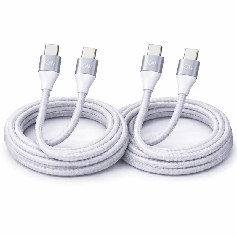 Kav Usb-C To Usb-C Cable – High-Speed Pd Charging & Data Transfer (2-Pack) 1