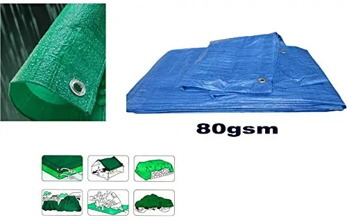 Kav Waterproof 120 Gsm Tarpaulin – Reinforced Eyelet Cover For Garden Furniture, Camping, Or Construction Sites 1