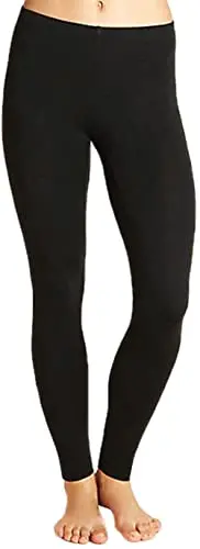 Kav Women'S Footless Thermal Leggings – Opaque Fleece-Lined Winter Bottoms For Girls & Adults, Black (Small) 1