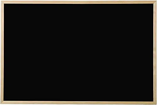 Kav Wooden-Frame Chalkboard – Wall-Mountable Blackboard With Chalk & Eraser Included 1