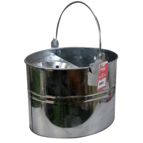 Kingfisher Galvanised 11-Litre Mop Bucket – Durable Silver Finish 1