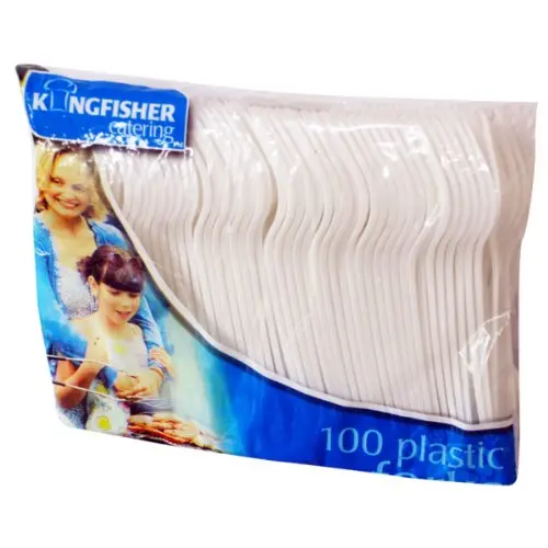Kingfisher Kccf100 Disposable Plastic Forks – Pack Of 100 1