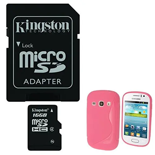 Kingston 16Gb Microsdhc Bundle For Samsung Galaxy Fame (S6810) – Includes Case & Sd Adapter 1