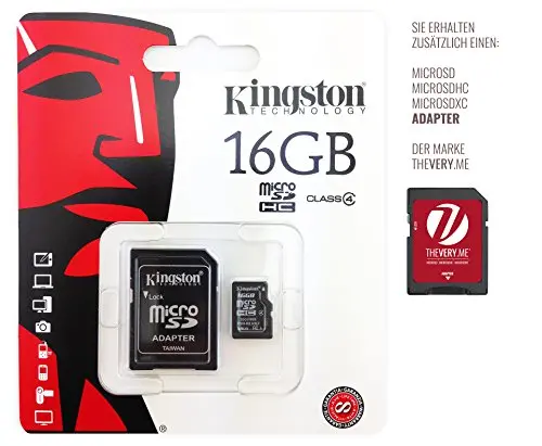 Kingston 16Gb Microsdhc Class 4 Memory Card With Adapter For Microsoft Lumia 630 Dual Sim 1