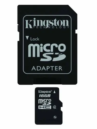 Kingston Microsdhc 16Gb Class 4 Memory Card With Sd Adapter – Optimized For Htc Wing 1