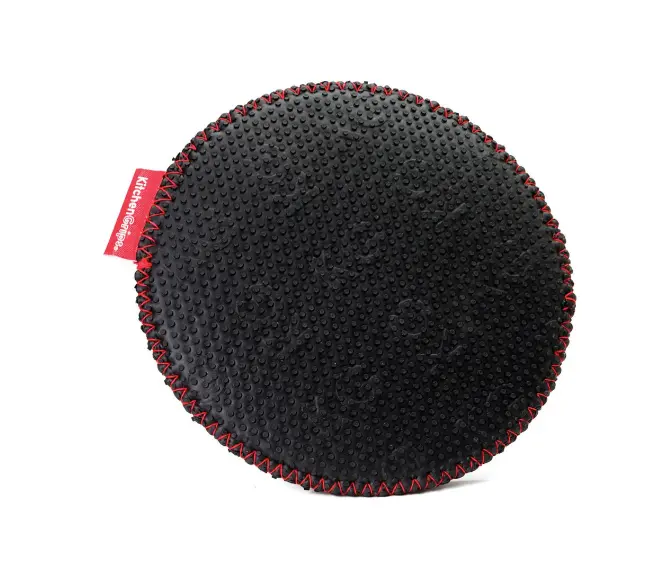 Kitchen Grips Heat-Resistant Round Trivet In Sleek Black 1