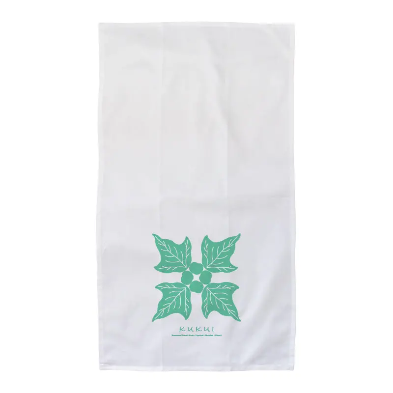 Kukui Hawaiian Quilt Flour Sack Kitchen Towel – Made In Hawai'I 1