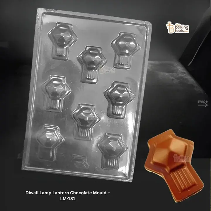 Lantern-Style Diwali Chocolate Mold – Ornate Diya Lamp Design In Pvc (Lm-181) 1