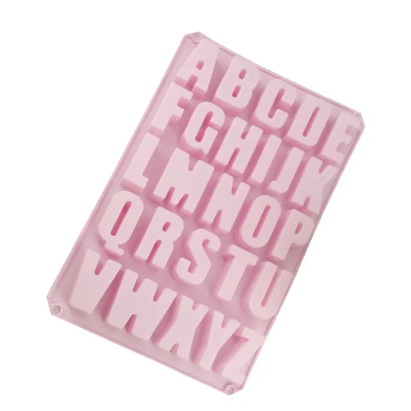 Large Alphabet & Number Silicone Baking Molds – Food-Grade Letter Molds 1