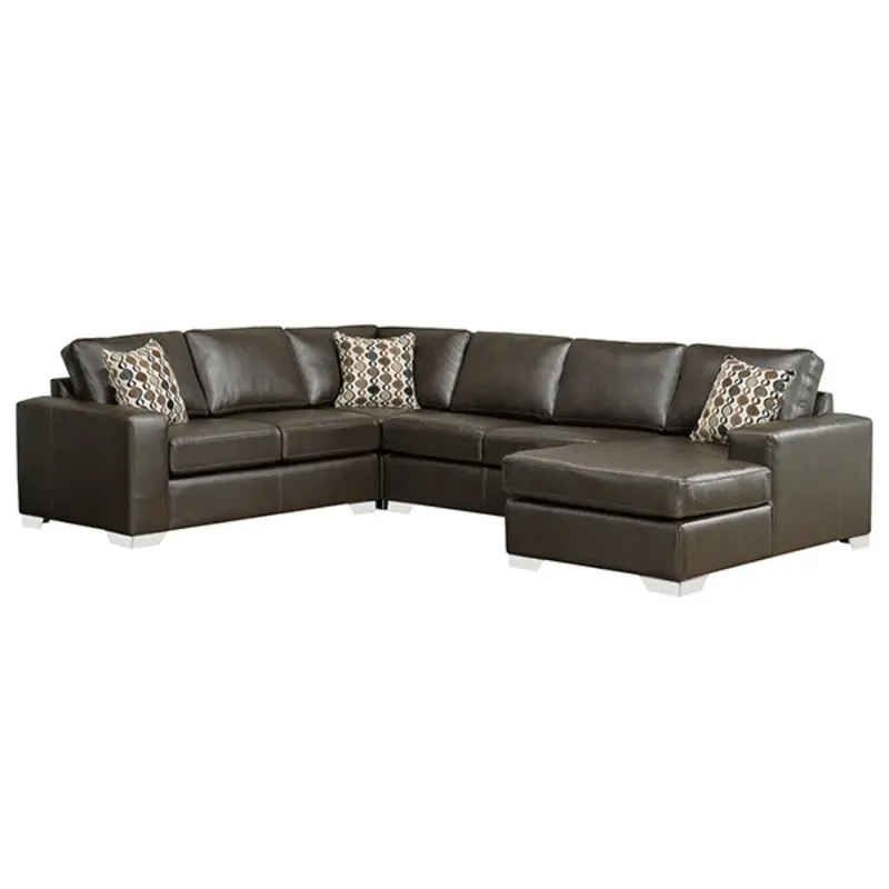Large Modular Leather Sectional – Luxury Living Room Sofa 1