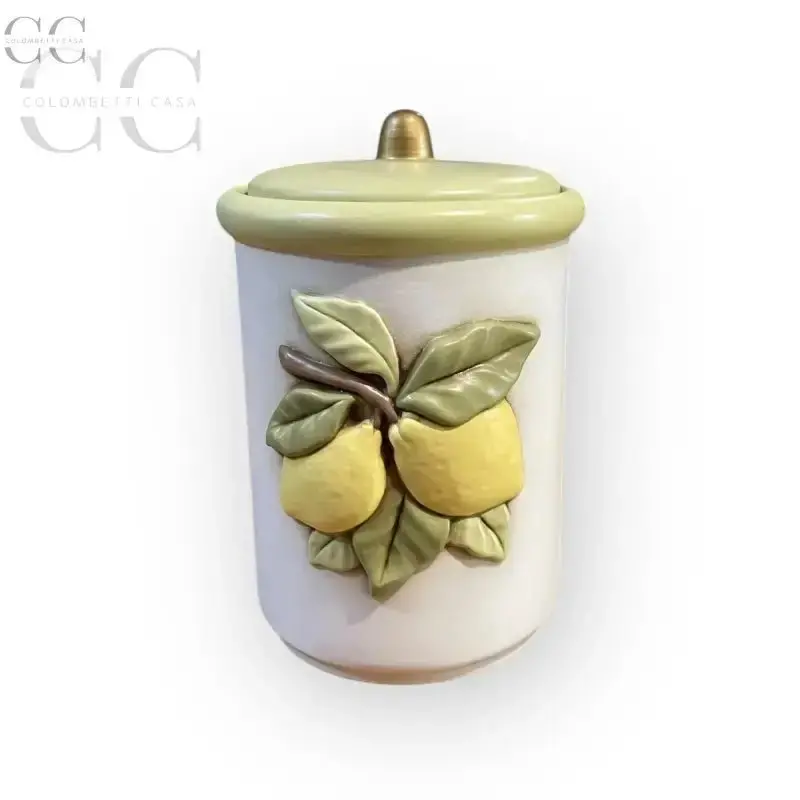 Lemon-Themed Ceramic Storage Jar – Egan 1