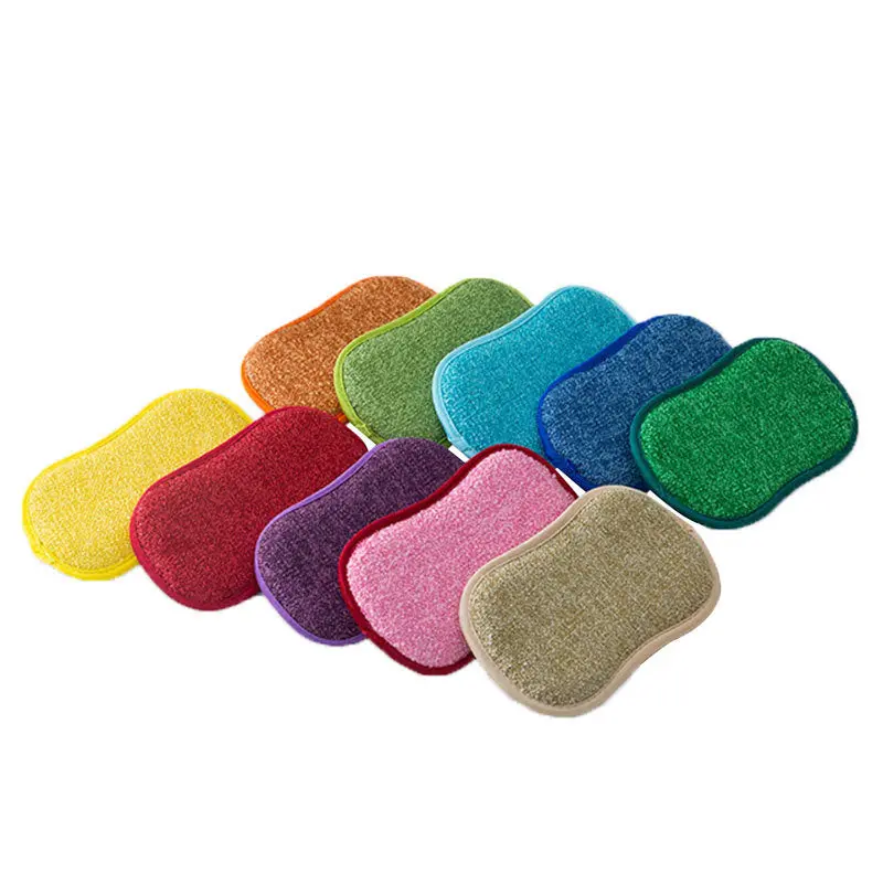 Lint-Free Microfiber Scrub Sponge Pack For Non-Stick Surfaces 1