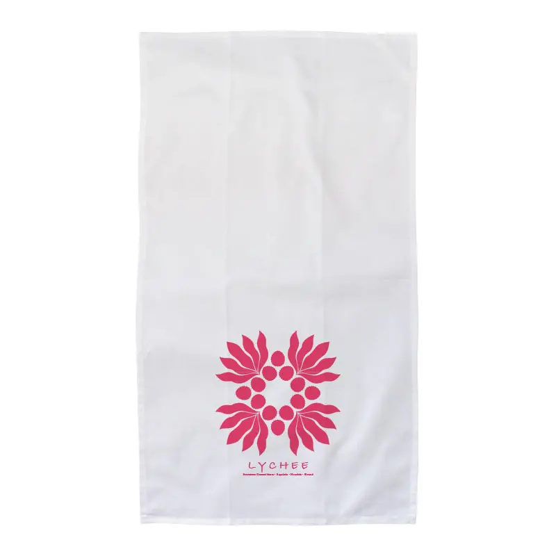 Lychee Pattern Flour Sack Kitchen Towel – Authentic Hawai'I Crafted 1