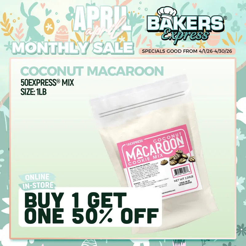 Macaroon Cookie Mix – 50Express® Ready-To-Use Formula 1