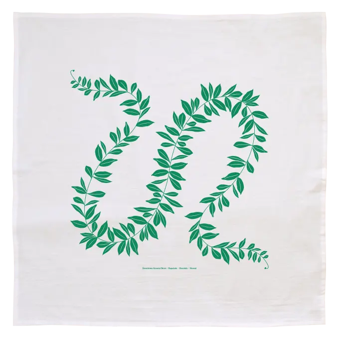 Maile Lei Flour Sack Towel – Soft, Absorbent, Made In Hawai‘I 1