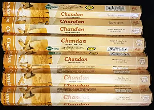 Makbros Precious Chandan Incense Sticks – 6-Pack Box (20 Sticks Per Pack) 1