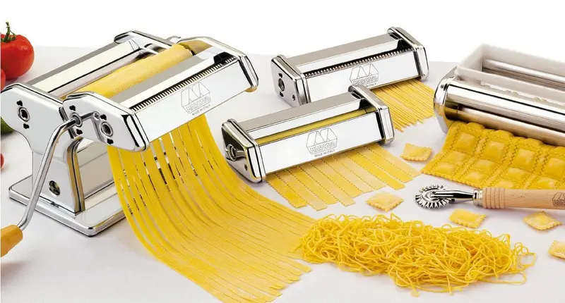 Marcato Atlas 150 Multipasta Machine With Ravioli Attachment – Hand-Cranked Pasta Maker 1