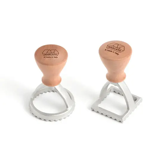 Marcato Ravioli Stamp Combo – 58 Mm Round And Square Cutters 1