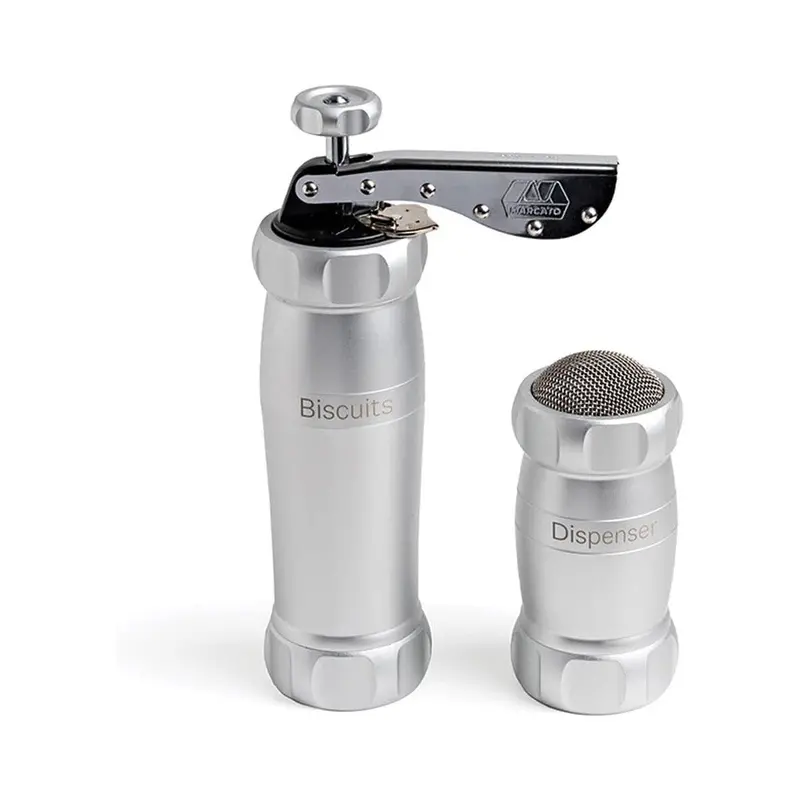Marcato Silver Cookie Press Kit With Biscuit-Making Accessories 1