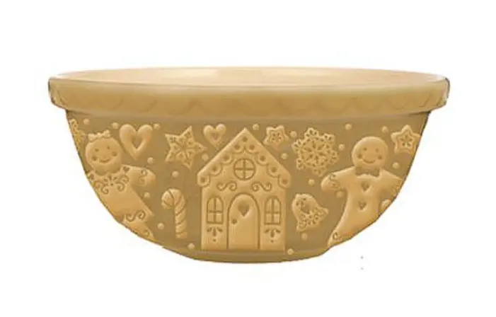 Mason Cash Gingerbread Collection 9.75-Inch Beige Mixing Bowl 1