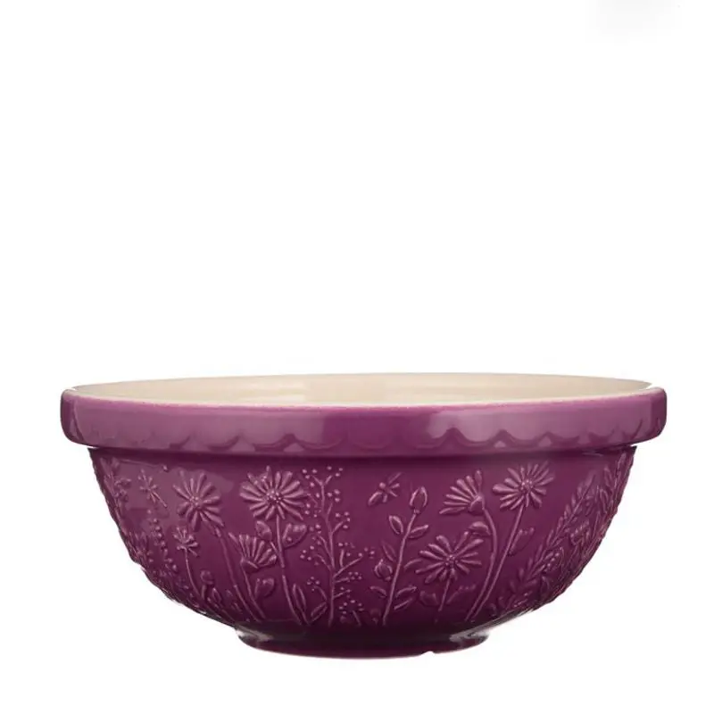 Mason Cash Meadow 11-Inch Purple Mixing Bowl 1