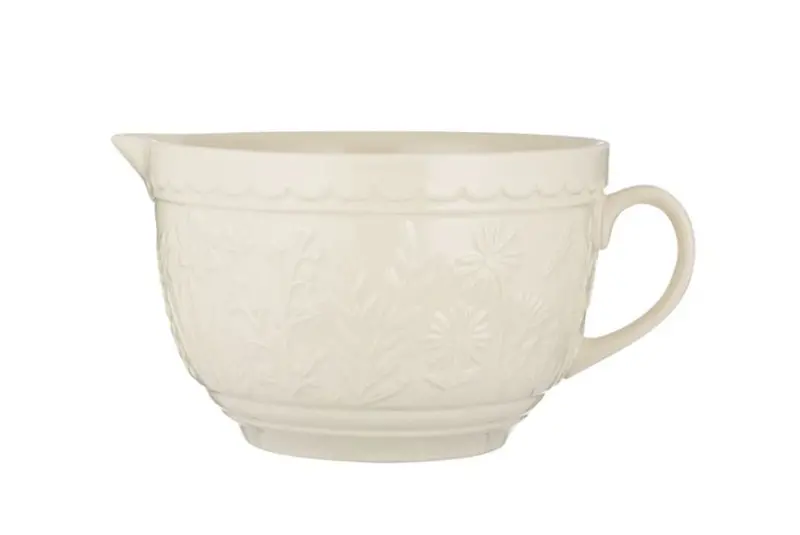 Mason Cash Meadow 2-Liter Batter Bowl In Cream 1