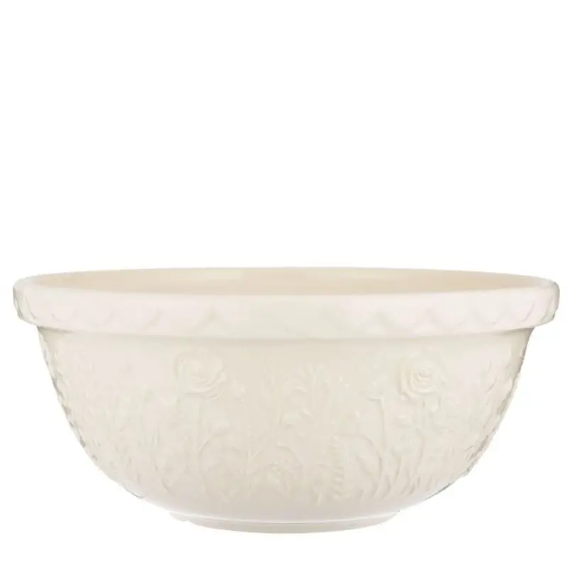 Mason Cash Meadow Collection 11.75-Inch Cream Mixing Bowl 1