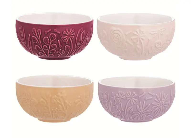 Mason Cash Meadow Mini Bowls – Set Of 4 Vibrant Assortment 1